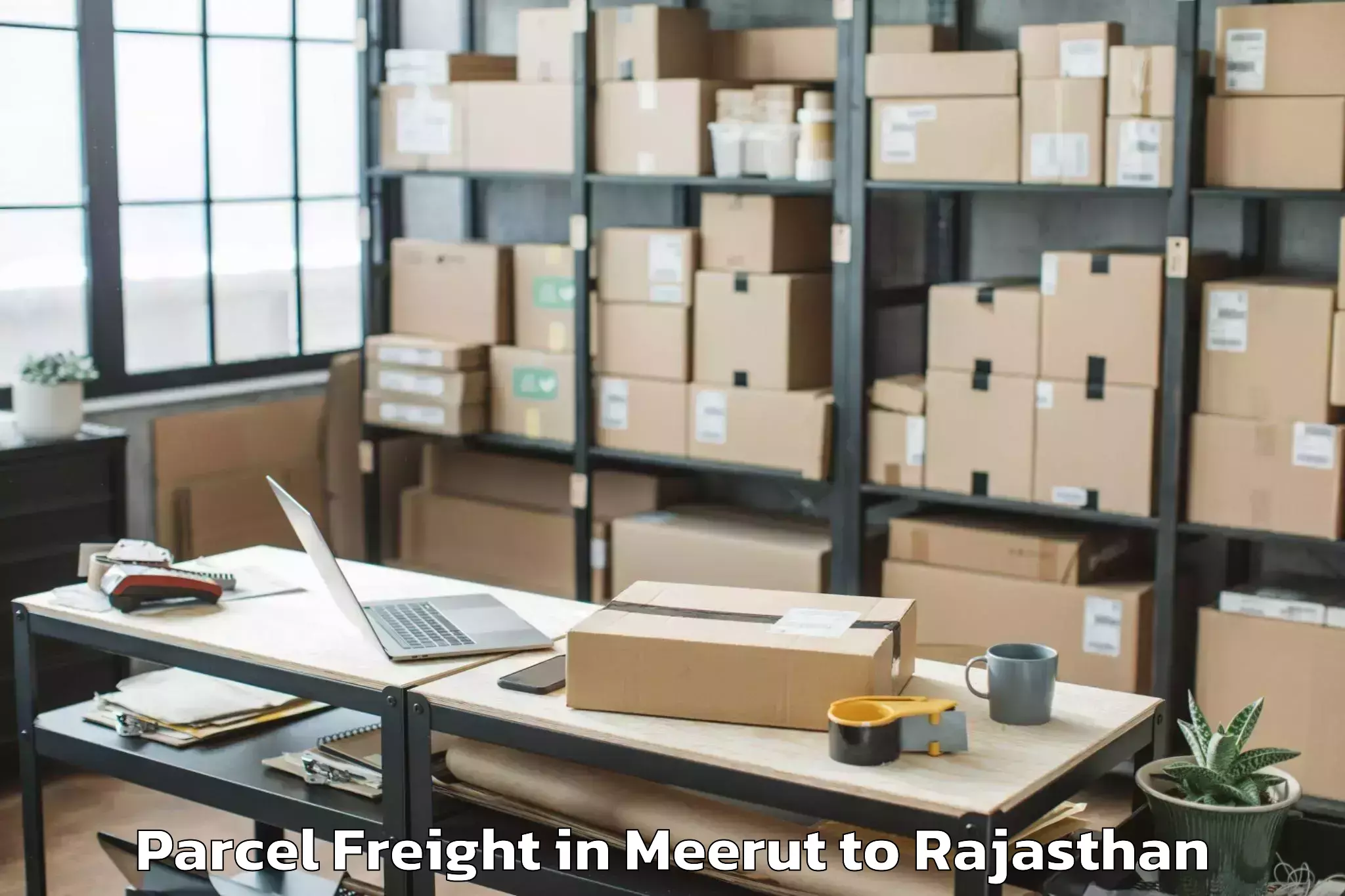 Get Meerut to Bayana Parcel Freight